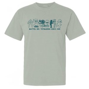 Mattel 80th Toymakers Since 1945 Green T-Shirt