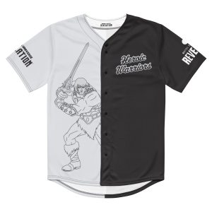 Masters of the Universe Club Heroic Warriors He-Man Multi Baseball Jersey