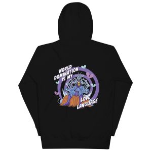 Masters of the Universe Skeletor Love Language Embroidered Black Hoodie