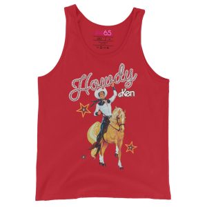 Barbie 1980's Howdy Ken Red Tank Top