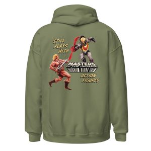 Masters of the Universe Still Plays with Action Figures Green Hoodie