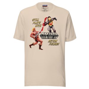 Masters of the Universe Still Plays with Action Figures Cream T-Shirt