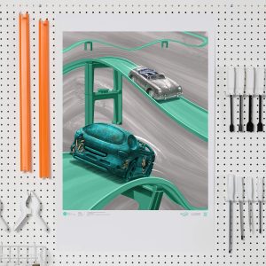 Hot Wheels x Daniel Arsham Legends Archive Lap 2 Poster