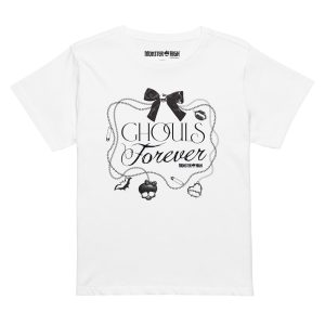 Monster High Ghouls Forever White Cropped T-Shirt